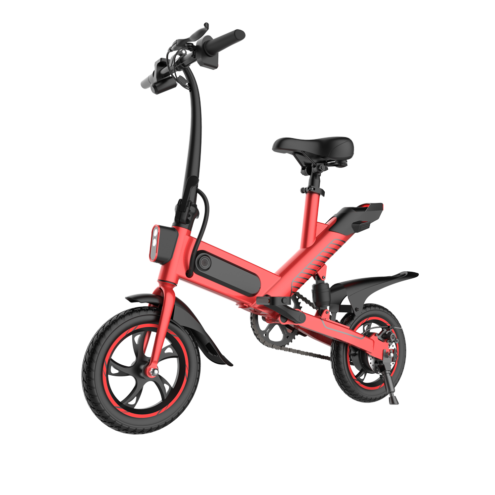 High-carbon steel e-bike eu warehouse electric bike 350w 36v 12 inch 