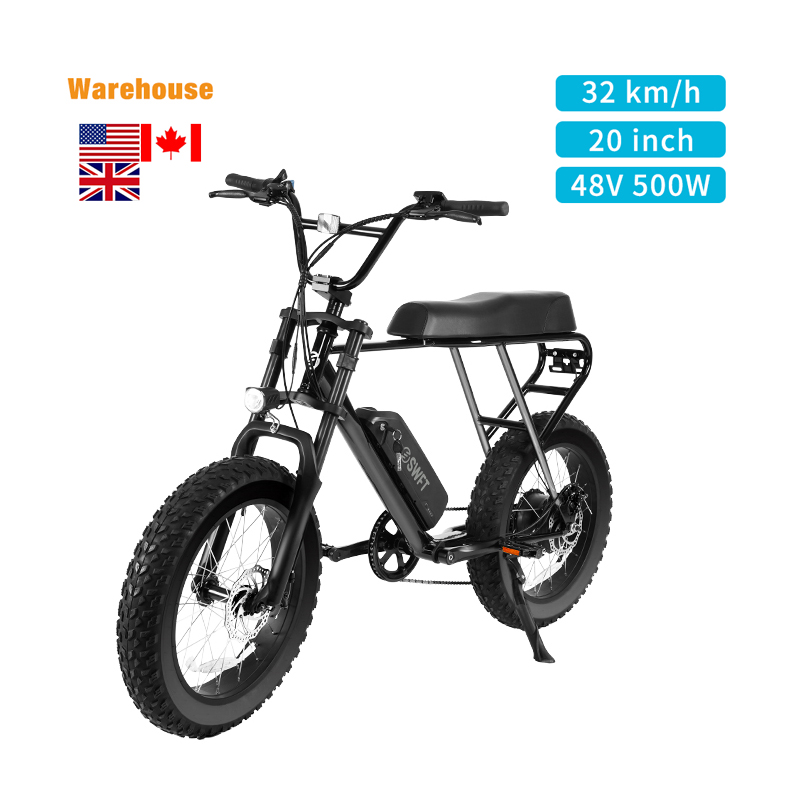 500W electric snow bike fat tire 48v lithium battery ebike for us warehouse