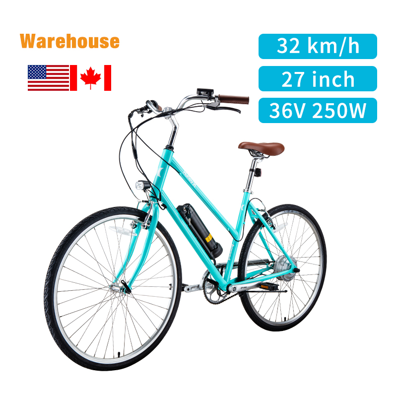 27 inch city 36 volt lithium battery ebike for usa warehouse stock ebike