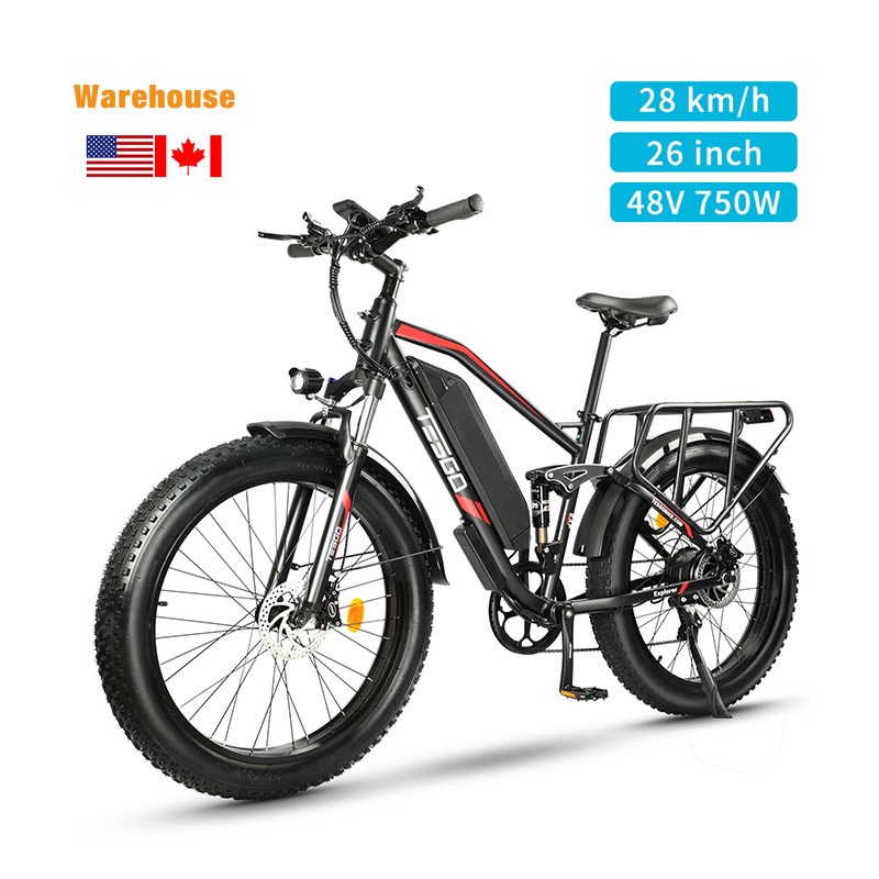 26*4.0 fat tyre electric snow bike e-bike Ca warehouse mountain electric bicycle