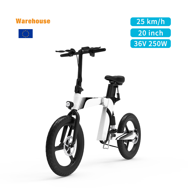 36V 8Ah e-bike folding bicycle 18650 Lithium battery 20 inch ebike for eu warehouse